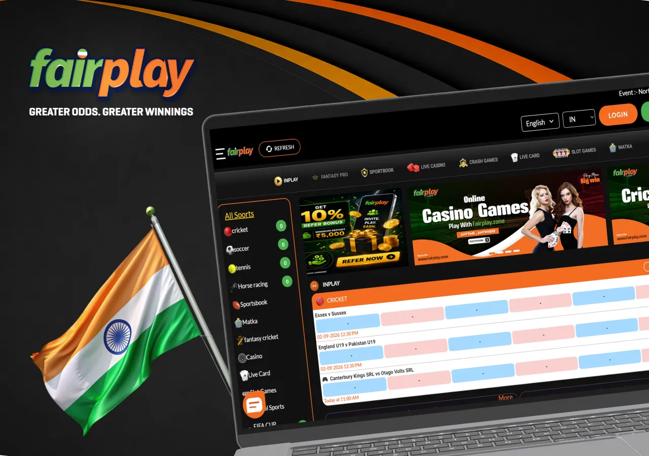 FairPlay online casino and sports betting overview for players in India